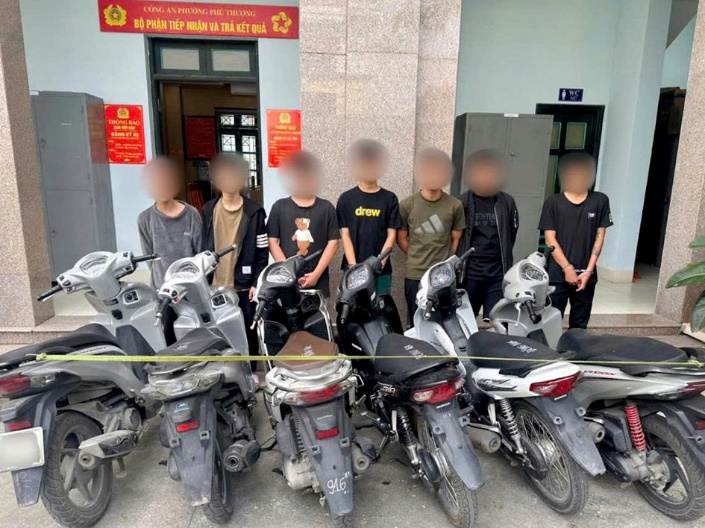 Bắt nhóm đối tượng gây ra hàng loạt vụ trộm xe máy ở Hà Nội
