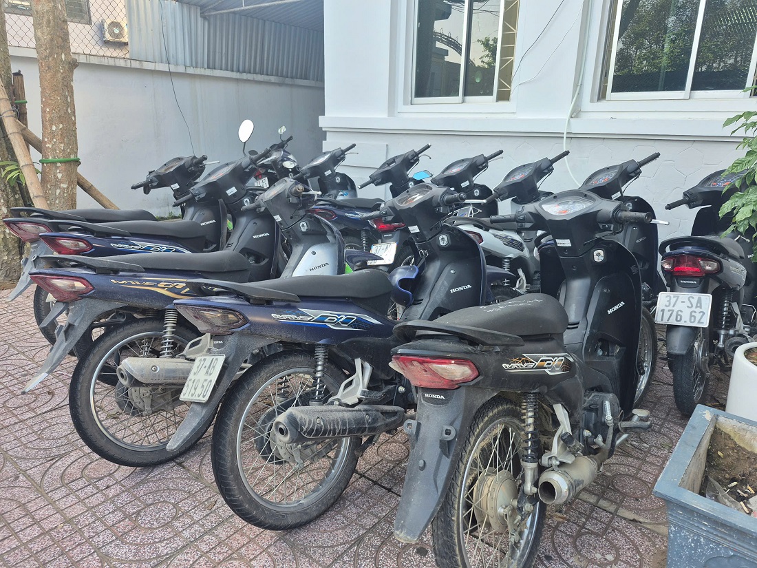 Triệt xoá ổ nhóm trộm cắp xe mô tô liên tỉnh