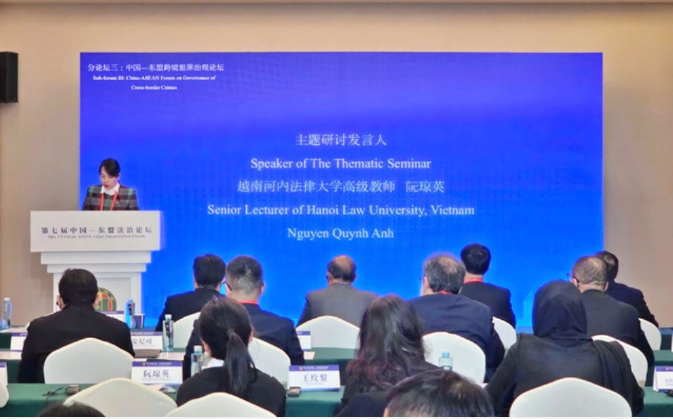 Đoàn công tác của Hội Luật gia Việt Nam tham dự Diễn đàn Hợp tác pháp luật Trung Quốc - ASEAN lần thứ 7