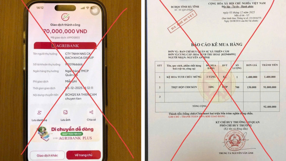 Mạo danh cán bộ quân sự xã để lừa đảo chuyển tiền