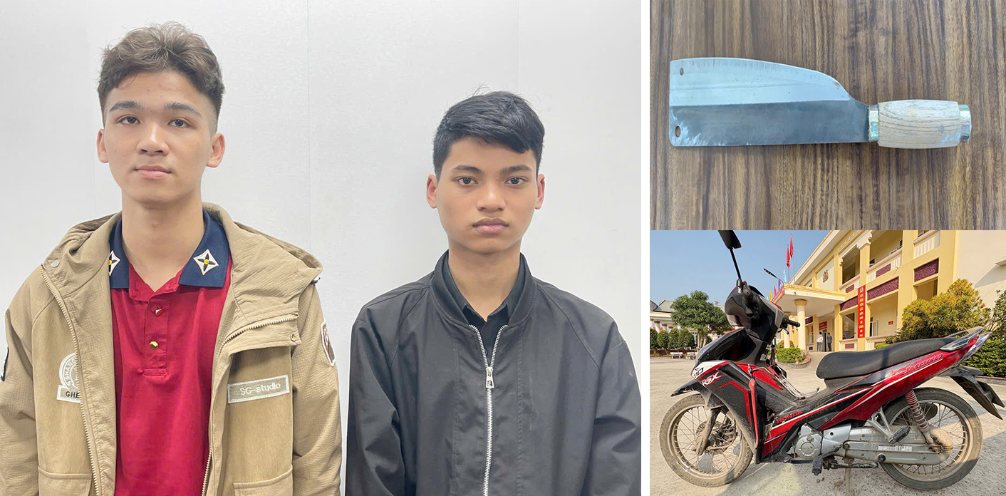 Bắt 2 đối tượng dùng dao đe dọa lái xe ôm để cướp tài sản