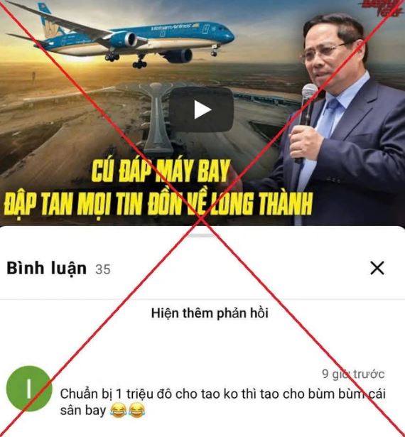 Cảnh báo pháp lý từ vụ đe dọa sân bay Long Thành trên không gian mạng