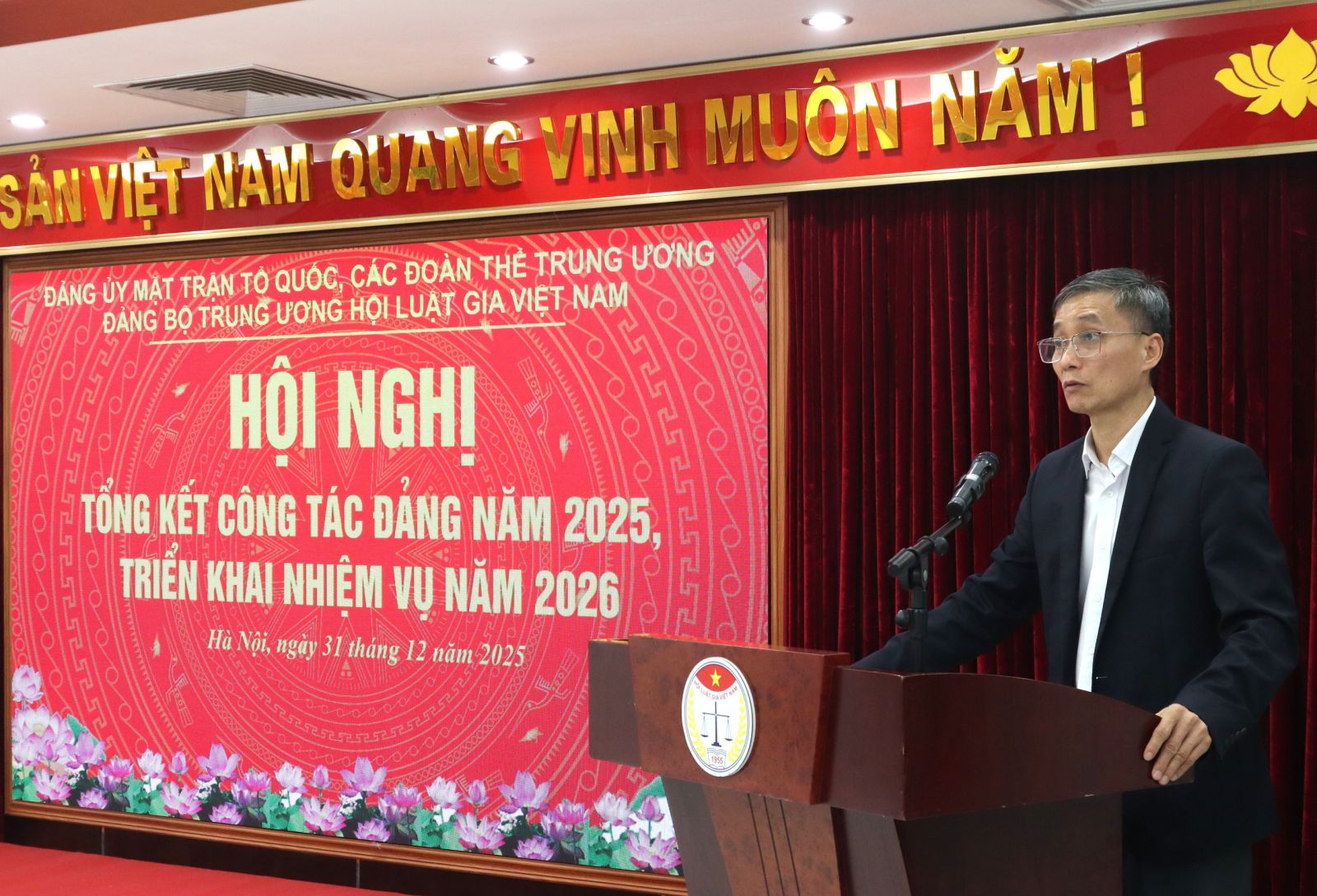 Đảng bộ Hội Luật gia Việt Nam tổ chức hội nghị tổng kết công tác Đảng năm 2025