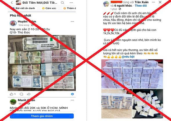 Cảnh giác chiêu trò lừa đảo ‘đổi tiền mới, tiền lẻ dịp cuối năm’