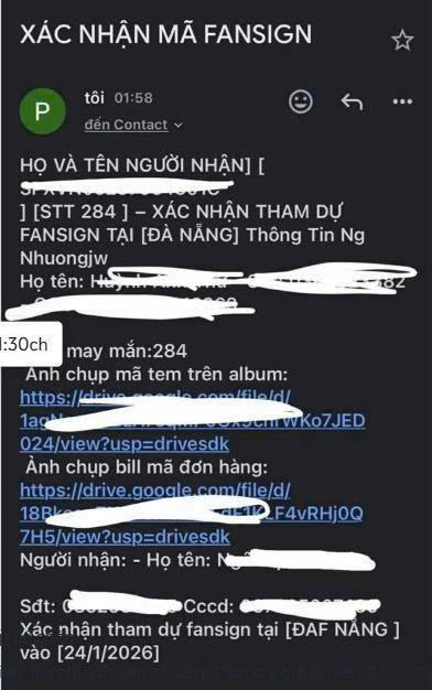 Xuất hiện chiêu lừa đảo khi mua vé Fansign, vé Concert qua mạng