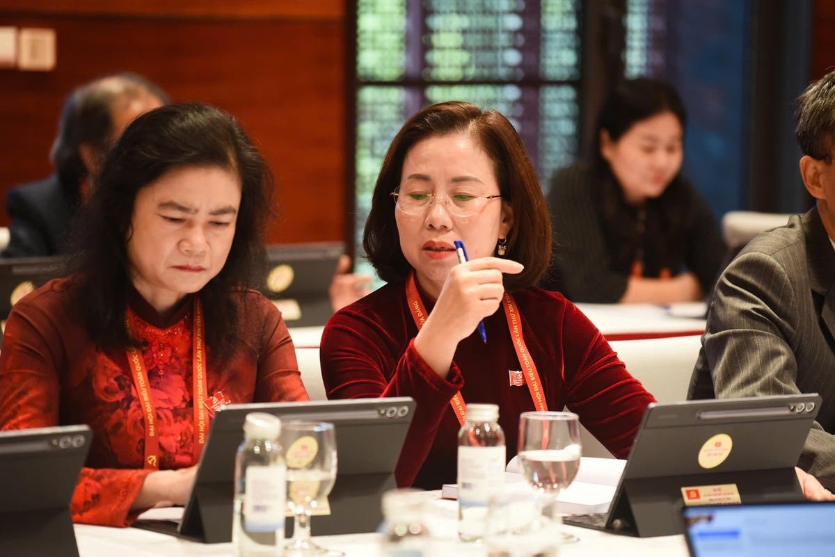 Đại biểu MTTQ, các đoàn thể Trung ương thảo luận Văn kiện Đại hội XIV của Đảng