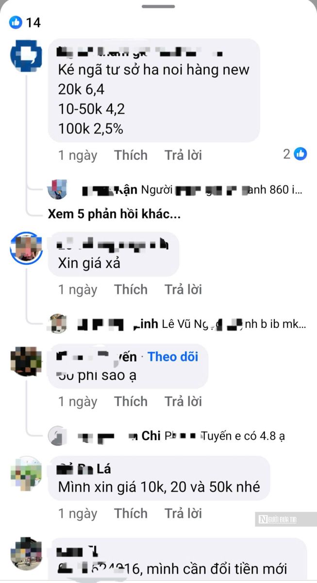 Cận Tết, đổi tiền mới lì xì: Coi chừng ‘tiền mất, tật mang’