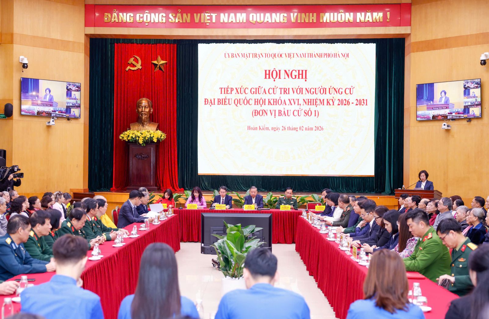 Tổng Bí thư Tô Lâm dự Hội nghị tiếp xúc cử tri với người ứng cử đại biểu Quốc hội