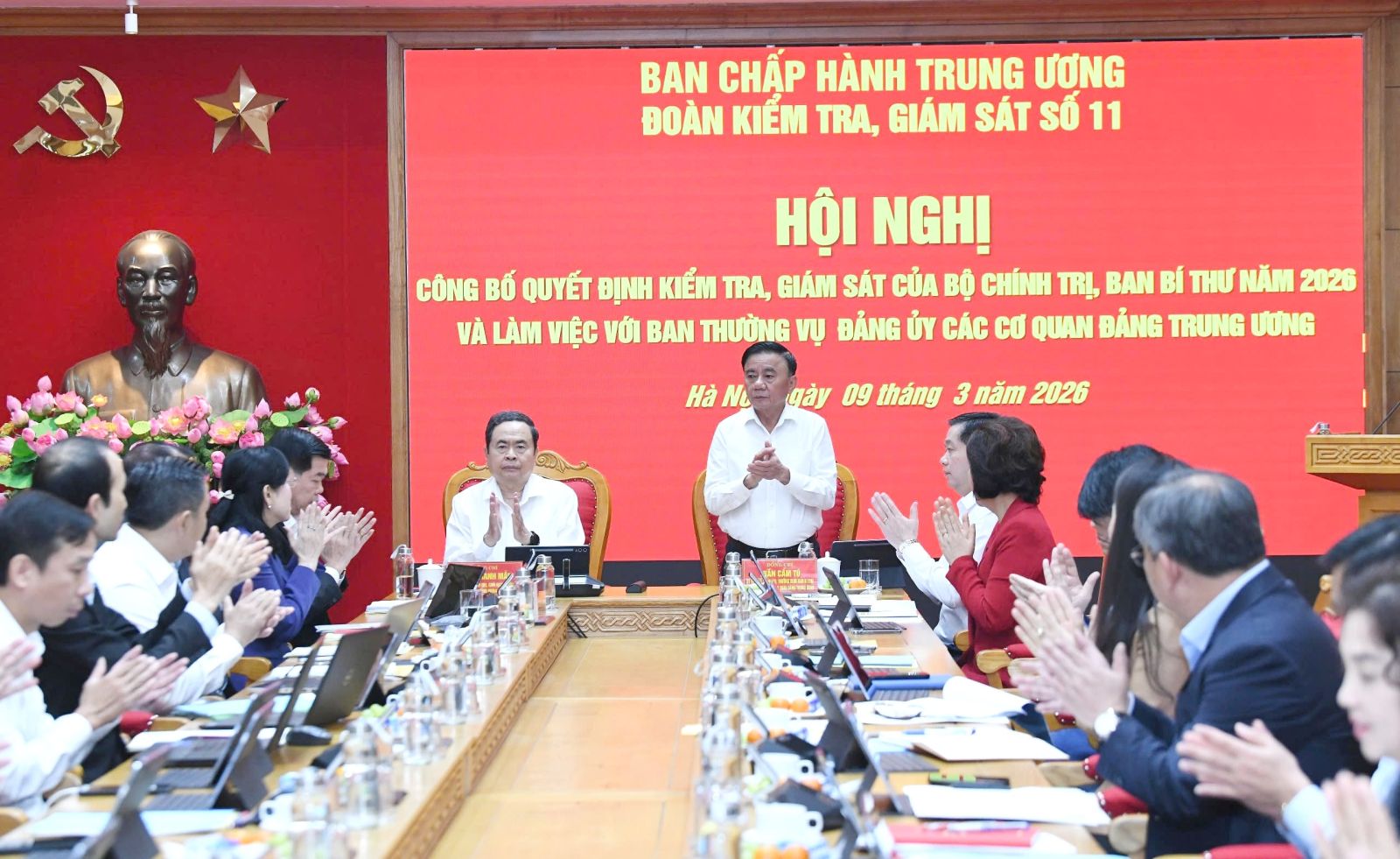 Công bố quyết định kiểm tra, giám sát đối với Ban Thường vụ Đảng ủy các cơ quan Đảng Trung ương