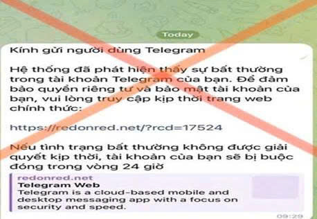 Cảnh báo thủ đoạn lừa đảo nhắm vào người dùng Telegram