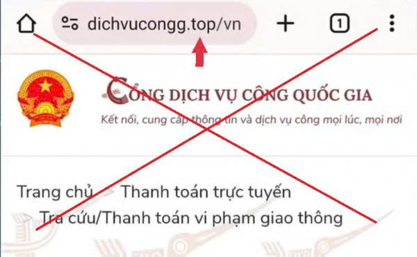 Cảnh giác tin nhắn “phạt nguội” kèm đường link giả mạo nhằm chiếm đoạt tiền