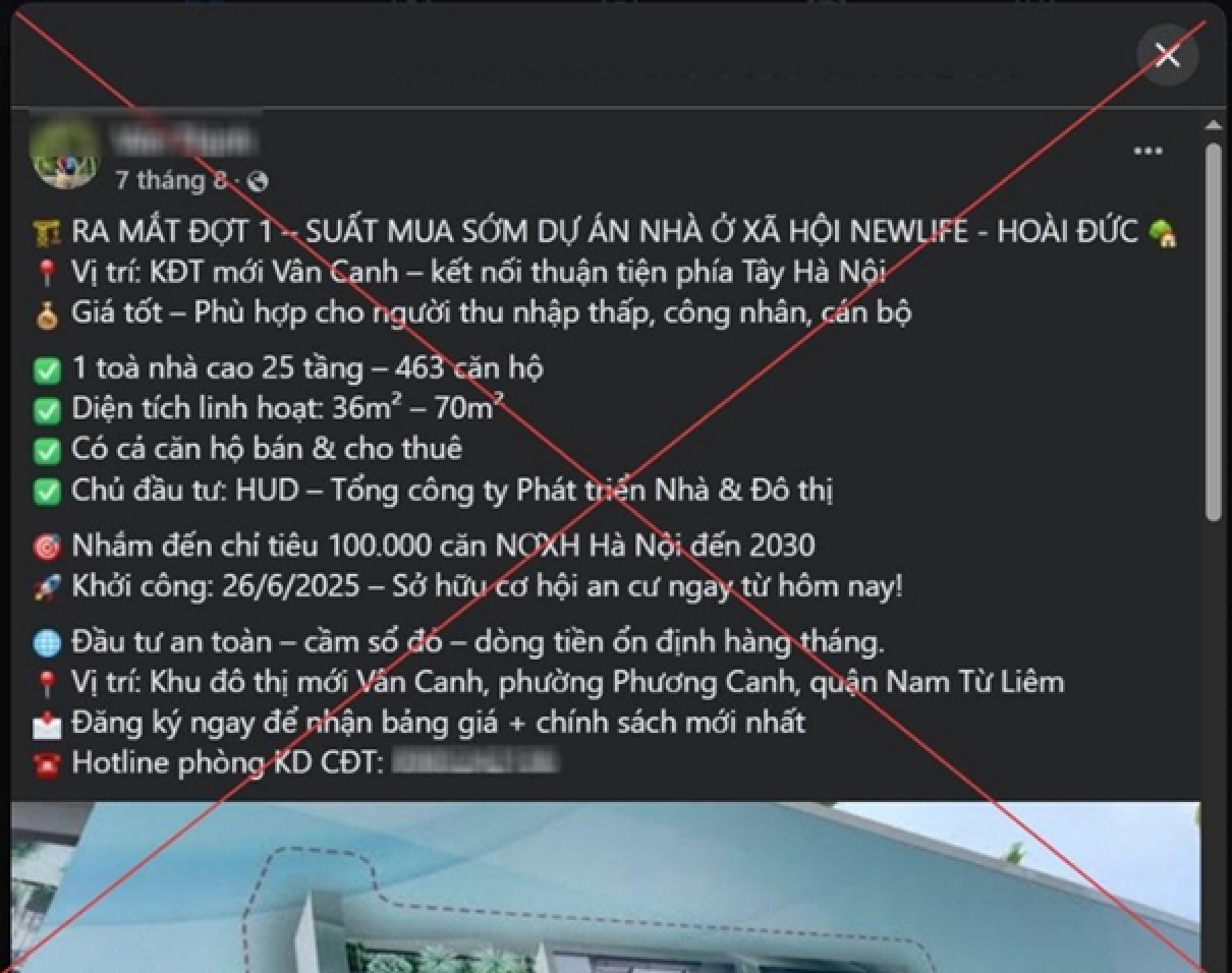 Công an Hà Nội xử phạt trường hợp rao bán 'suất ngoại giao', 'suất nội bộ' nhà ở xã hội