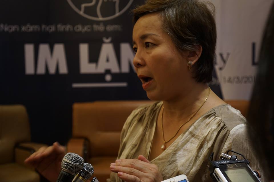 bà Nguyễn Thị Vân Anh - giám đốc trung tâm CSAGA 