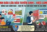 Cảnh báo thủ đoạn lừa đảo tuyển sinh, việc làm online nhắm vào học sinh, sinh viên dịp hè