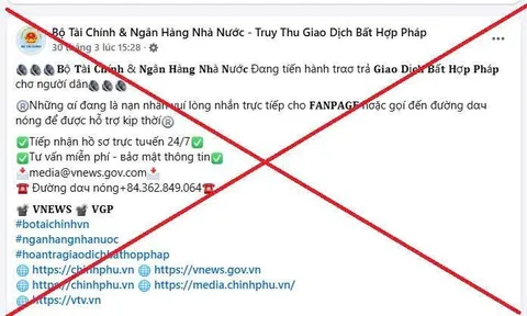 Cảnh báo chiêu lừa đảo ‘hỗ trợ lấy lại tiền’ qua trang Facebook giả mạo Bộ tài Chính