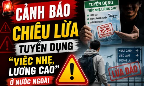 Cảnh báo chiêu lừa tuyển dụng “việc nhẹ, lương cao” ở nước ngoài