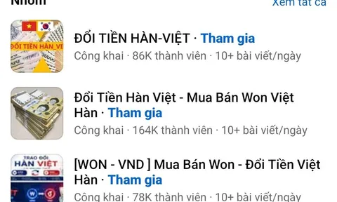 Cẩn trọng bẫy lừa đổi tiền Việt - Won trên mạng xã hội