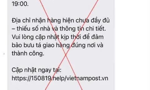 Cảnh báo thủ đoạt giả danh VNPost, dụ người dân truy cập đường link lạ