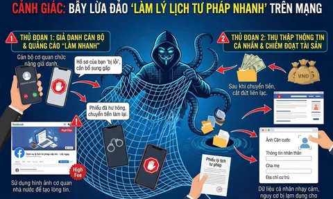 Cảnh báo lừa đảo khi làm Phiếu lý lịch tư pháp trên mạng
