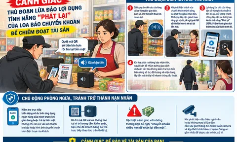 Cảnh báo thủ đoạn lợi dụng phát lại loa báo chuyển khoản để lừa đảo
