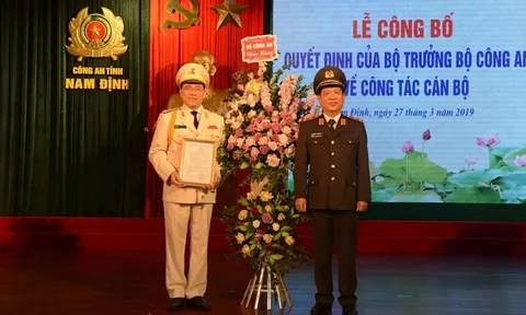 Bộ Công an bổ nhiệm tân Giám đốc Công an tỉnh Nam Định
