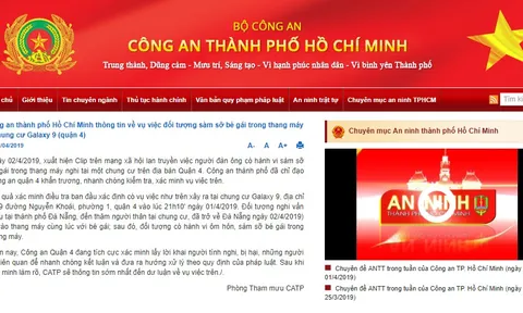 Công an TP.HCM thông tin về vụ việc đối tượng sàm sỡ bé gái trong thang máy
