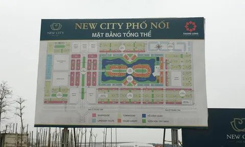 Hưng Yên: Dự án New City Phố Nối phân lô, bán nền trái quy định pháp luật?