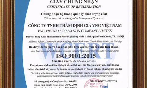 VNG Value nhận chứng chỉ quản lý chất lượng theo tiêu chuẩn ISO 9001:2015