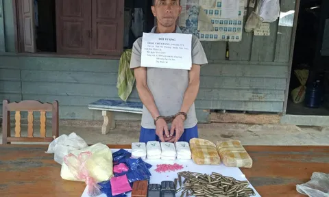 Bắt giữ đối tượng người Lào vận chuyển 12.000 viên ma túy, 180 viên đạn