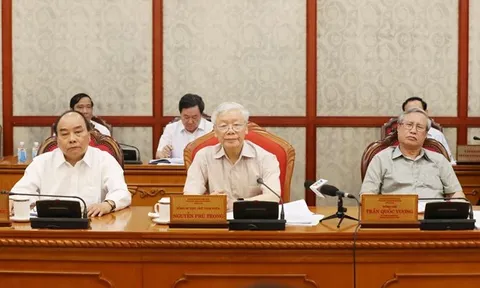 Tổng Bí thư, Chủ tịch nước Nguyễn Phú Trọng chủ trì họp Bộ Chính trị
