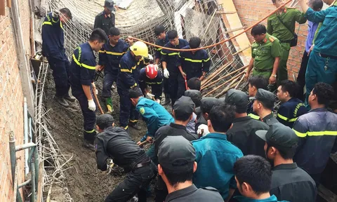 Đến chỉ đạo thi công, chủ thầu bị giàn giáo sập vùi tử vong
