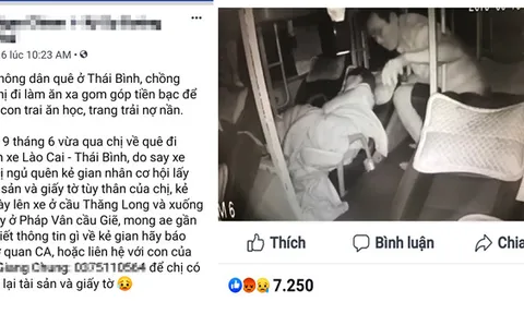 Sau khi bị dân mạng truy tìm, kẻ trộm ví của người phụ nữ trên xe giường nằm trả lại tiền