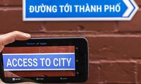 Dịch Google trực tiếp bằng máy ảnh, không cần internet