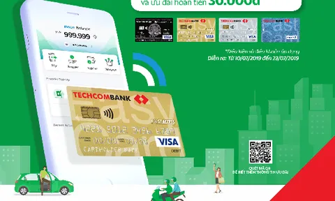 Ví điện tử Moca trên ứng dụng Grab chính thức liên kết với Techcombank: Gia tăng lợi ích vượt trội cho Khách hàng