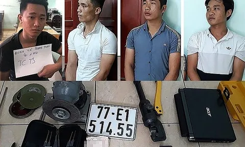 Bắt giữ nhóm đối tượng trộm một lúc 9 xe máy trong xóm trọ