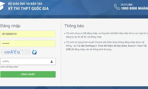 Bộ GD&ĐT ra thông báo khẩn về điểm thi THPT Quốc gia