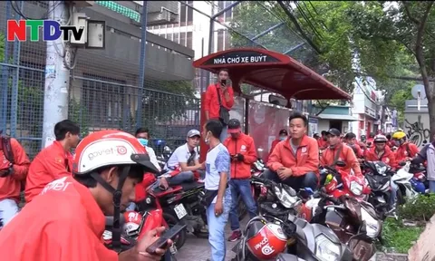 Tài xế Go-Viet đình công, phản đối chính sách mới
