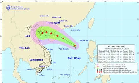 Tin áp thấp nhiệt đới trên Biển Đông