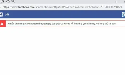 Facebook gặp sự cố, sập đồng loạt tại nhiều nơi trên thế giới
