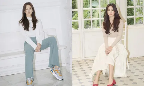 Song Hye Kyo trang điểm mắt mèo khác lạ sau ly hôn