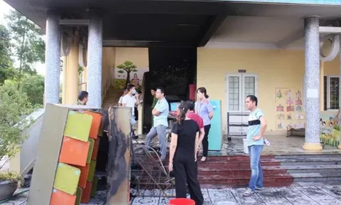 Cháy trường mầm non, cô bình tĩnh đưa hơn 100 học sinh tháo chạy an toàn