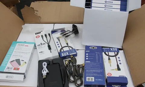 Bắt giữ 1 lô hàng nhập khẩu Trung Quốc gắn nhãn made in Việt Nam