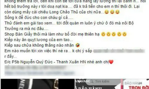 Xác minh thông tin chủ shop giầy tát nữ sinh đến đòi lương, dọa 'Bộ trưởng cũng không dám nói thế với tao đâu'