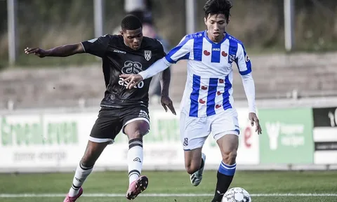 Văn Hậu đá chính trong ngày đội dự bị của Heerenveen hòa tiếc nuối