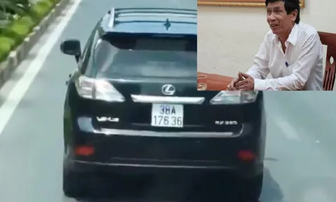 Tước bằng lái xe 2 tháng tài xế xe Lexus chặn xe cứu hỏa ở Nghệ An