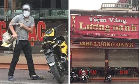 Cận cảnh tên cướp táo tợn nổ súng, cướp tiệm vàng tại Quảng Ninh