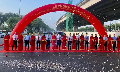 Hà Nội thông xe đường vành đai 3 Mai Dịch-Cầu Thăng Long rộng 16 làn