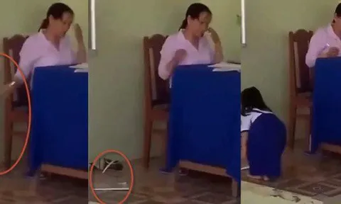 Danh tính nữ giáo viên ném vở học sinh xuống nền gạch gây bức xúc