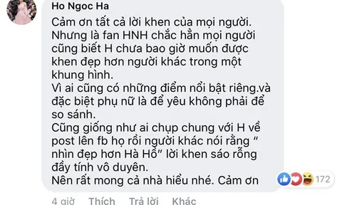 Hồ Ngọc Hà phản ứng bất ngờ khi được fan khen đẹp hơn vợ David Beckham