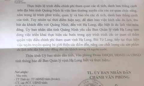 Quảng Ninh dừng tăng giá vé tham quan vịnh Hạ Long, Bái Tử Long